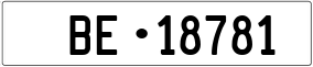 Trailer License Plate